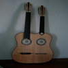 Chitarra doppia classica-battente - vista frontale